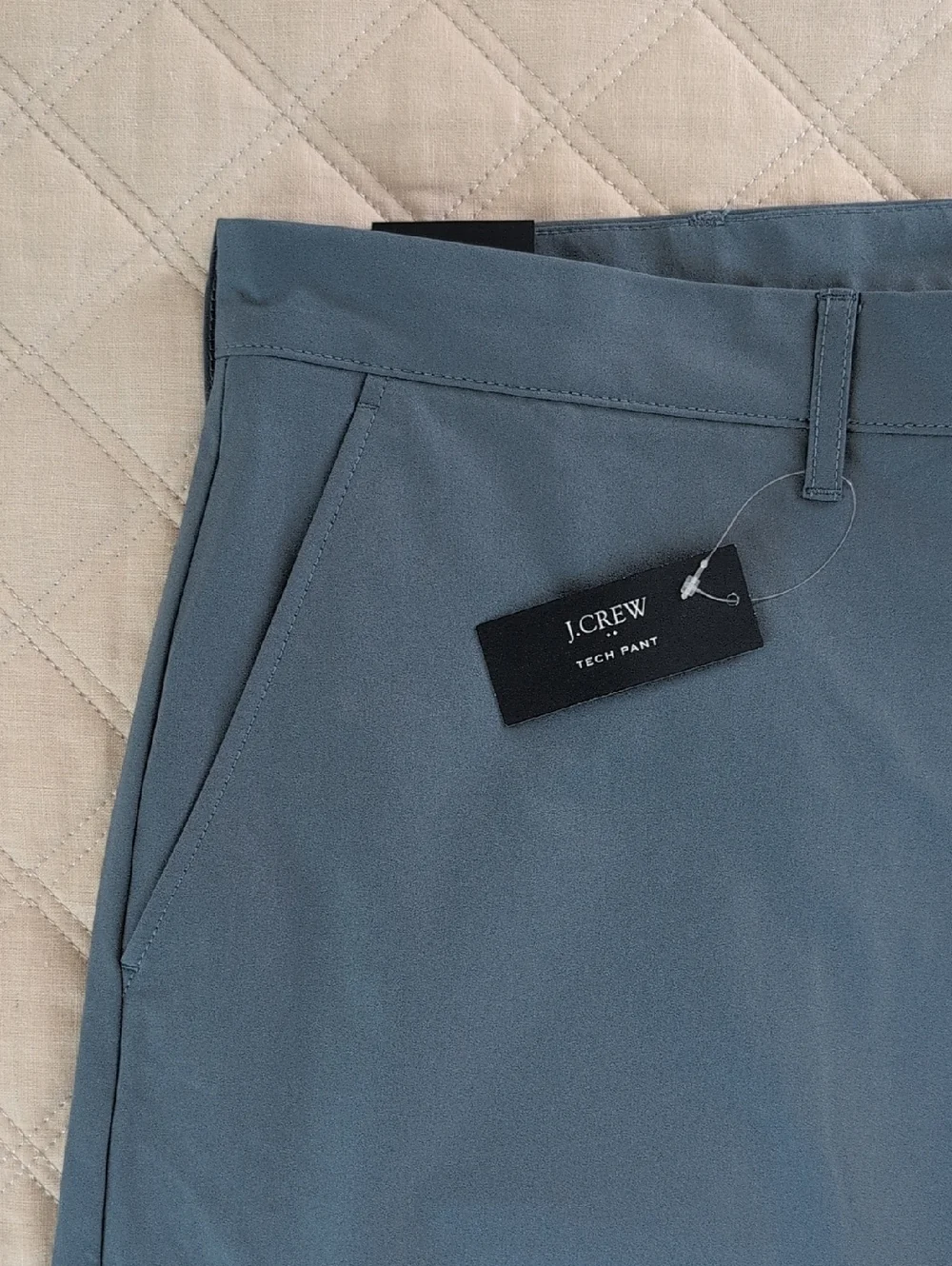 J. Crew Factory 38x34 XL Slim Fit Tech Chino Pants Pewter Gray NWT Classic Work